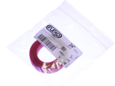 Braided Wrap Sleeving 3/4"W x 1.5M (5'), Red