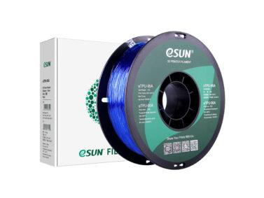 eSun 1.75mm TPU-95A Transparent Blue Filament - 1kg Spool