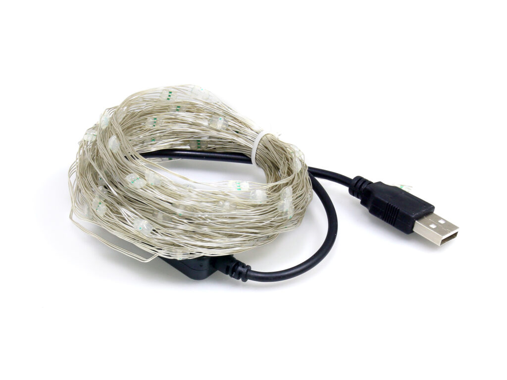 USB Powered Bluetooth RGB String Light - 10m - Solarbotics Ltd.