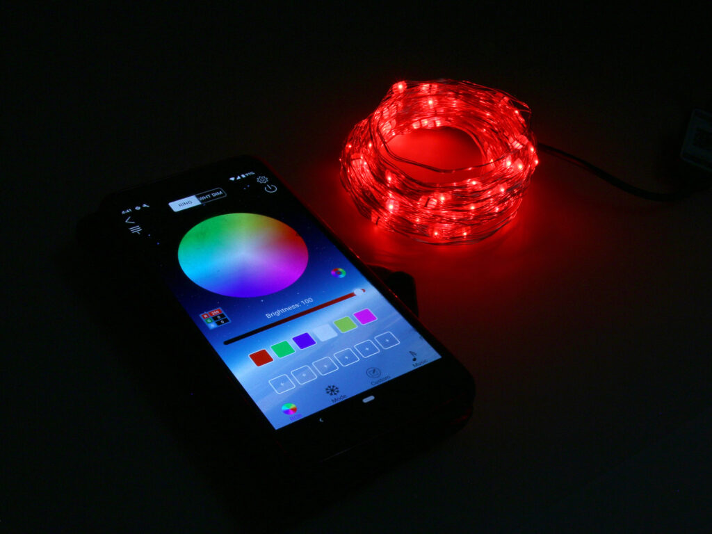 USB Powered Bluetooth RGB String Light - 10m - Solarbotics Ltd.