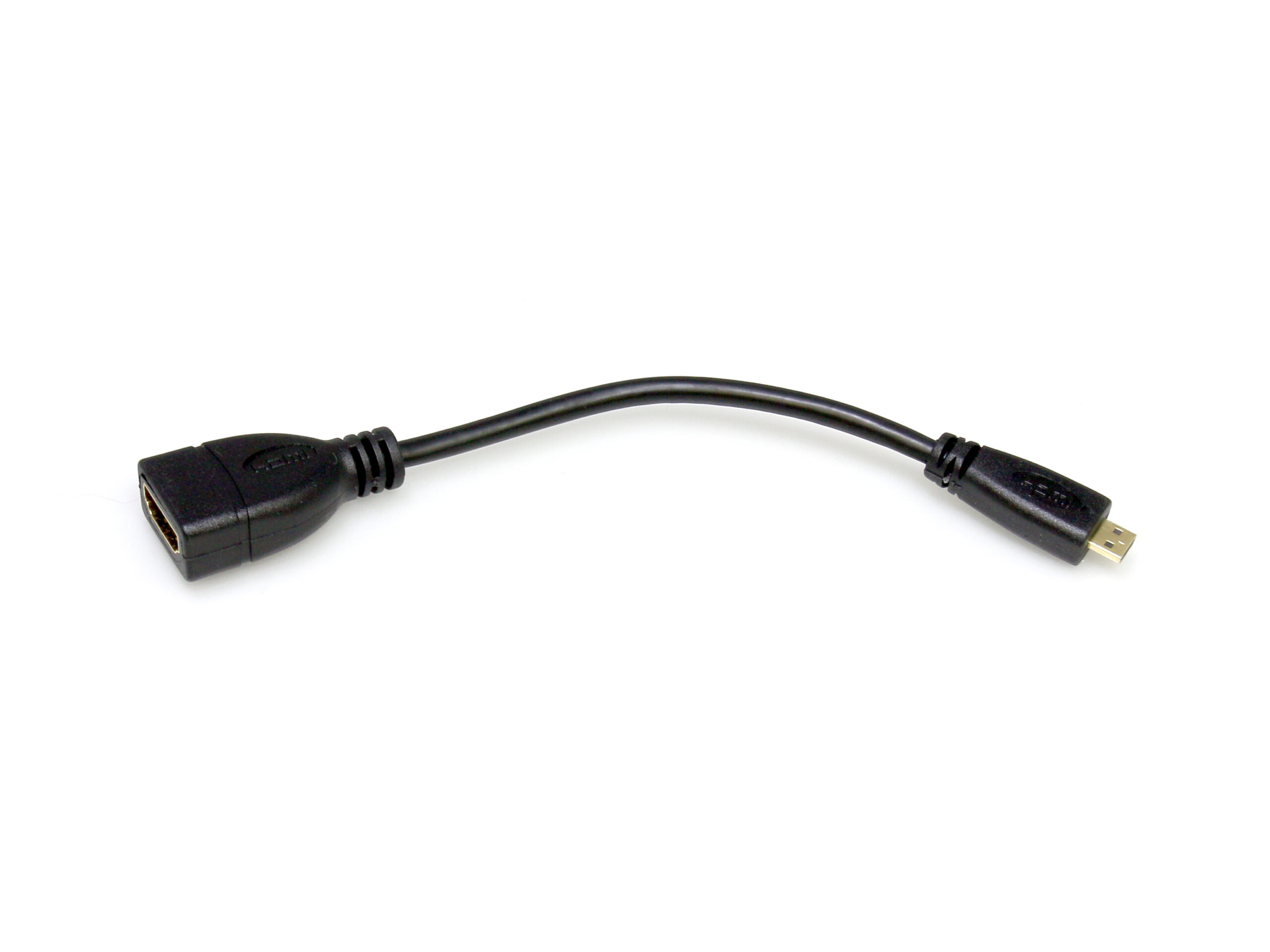 dispersión sin Corroer Micro HDMI Plug to HDMI Jack Cable Adapter Pigtail - Solarbotics Ltd.