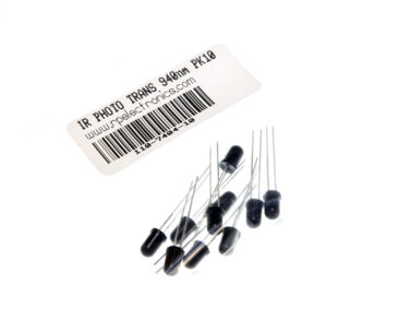 IR Phototransistor - Dark, 940nm, 10/pk