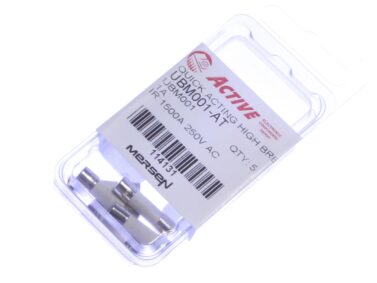 Fuse, 5x20mm, Ceramic - 1A/250V FAST,  5/pk