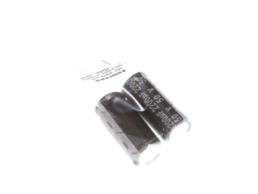 Capacitor, 2200uF/50V - 20%, Radial, 2/pk