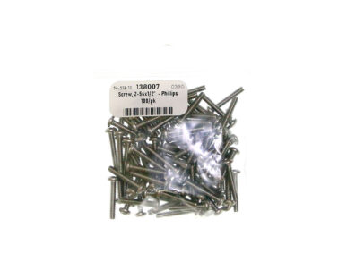 Screw, 2-56x1/2"  - Phillips, 100/pk