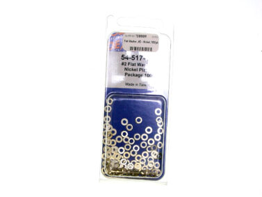 Flat Washer, #2 - Nickel, 100/pk