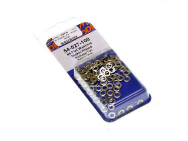 Flat Washer, #4 - Nickel, 100/pk