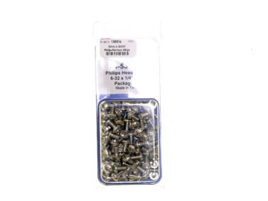 Screw, 6-32x1/4" - Phillips Pan Head, 100/pk