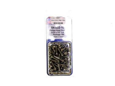 Screw 6-32x1/2", Philips - 100/pk