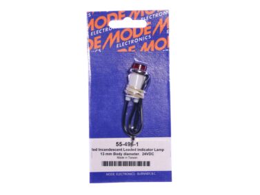 Indicator, Red, - Incand., 24VDC