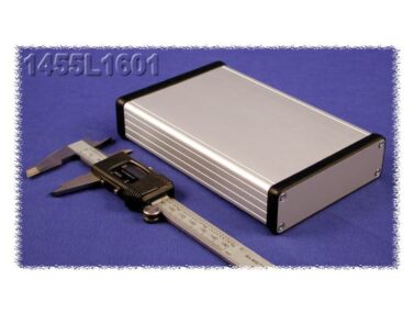 Aluminium Extruded Enclosure, Aluminium End Panels, Clear - 160x103x31mm (6.3x4.1x1.2in)