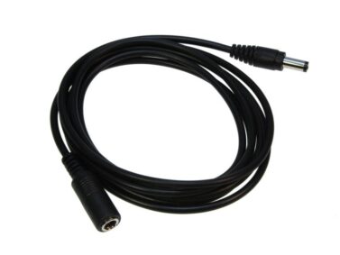 Barrel Jack Extension Cable - M-F (6 ft)