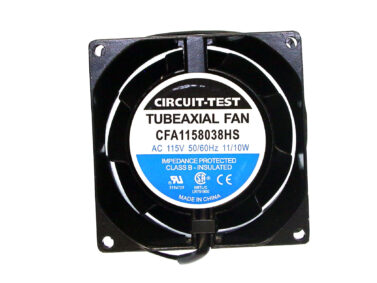 Fan 80x38mm, 115VAC - Metal Blade, Sleeve Bearing