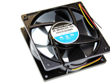 Fan 120x38mm, 12VDC - Metal Frame, Slv Brg