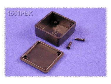 ABS Enclosure, Handheld, Black - 40x40x20mm (1.6x1.6x0.8in)