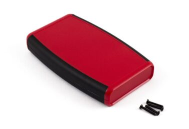 ABS Enclosure, Handheld, Red/Black - 147x89x25mm (5.8x3.5x1in)