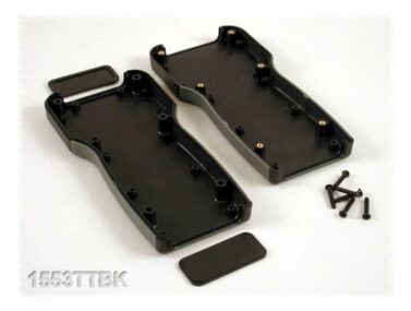 ABS Enclosure, Handheld, Soft Sides, Black, No Battery Box - 80x165x28mm (3.2x6.5x1.1in)