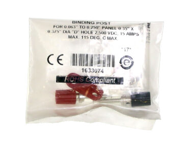 Binding Post Set, Panel Mount - Red & Black