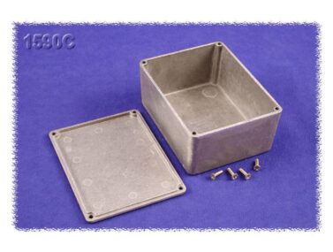 Diecast Aluminium Enclosure, Standard, Natural - 120x94x53mm (4.7x3.7x2.1in)