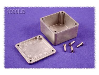 Diecast Aluminium Enclosure, Standard, Natural - 51x51x27mm (2x2x1.1in)