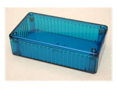 Polycarbonate Enclosure, General Purpose, Translucent Ice Blue - 112x61x28mm (4.4x2.4x1.1in)
