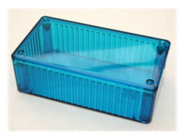 Polycarbonate Enclosure, General Purpose, Translucent Ice Blue - 119x66x36mm (4.7x2.6x1.4in)