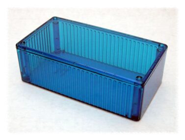 Polycarbonate Enclosure, General Purpose, Transparent Ice Blue - 150x81x46mm (5.9x3.2x1.8in)