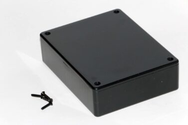 ABS Enclosure, General Purpose, Black - 122x94x31mm (4.8x3.7x1.2in)