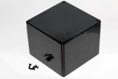 ABS Enclosure, General Purpose, Black - 119x119x89mm (4.7x4.7x3.5in)