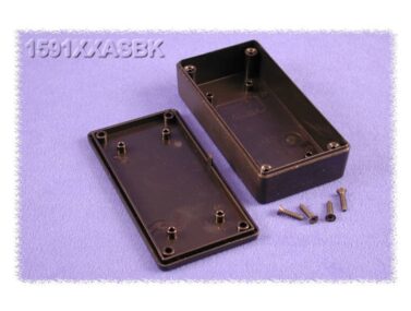 ABS Enclosure, General Purpose, PCB Mounting w/Self Tapping Screws, Black - 99x51x20mm (3.9x2x0.8in)