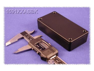 ABS Enclosure, General Purpose, PCB Mouting w/Self Tapping Screws, Black - 112x64x28mm (4.4x2.5x1.1in)