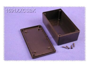 ABS Enclosure, General Purpose, PCB Mouting w/Self Tapping Screws, Black - 119x66x36mm (4.7x2.6x1.4in)