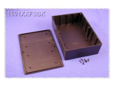 ABS Enclosure, General Purpose, PCB Mouting w/Self Tapping Screws, Black - 221x150x58mm (8.7x5.9x2.3in)