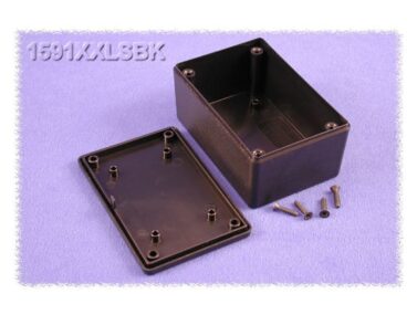 ABS Enclosure, General Purpose, PCB Mouting w/Self Tapping Screws, Black - 86x56x36mm (3.4x2.2x1.4in)