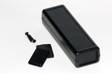 ABS Enclosure, Handheld Instrument, Removable Panels, Black - 114x36x25mm (4.5x1.4x1in)