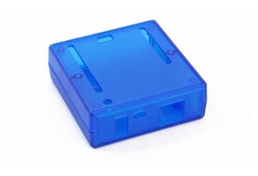 ABS Enclosure, Arduino Uno/Leonardo/Yun/M0 Pro, Transparent Blue - 75x74x27mm (3x2.9x1.1in)