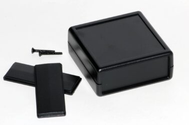 ABS Enclosure, Handheld Instrument, Removable Panels, Black - 66x66x28mm (2.6x2.6x1.1in)