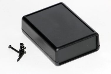ABS Enclosure, Handheld Instrument, Removable Panels, Battey Door, Black - 91x66x28mm (3.6x2.6x1.1in)