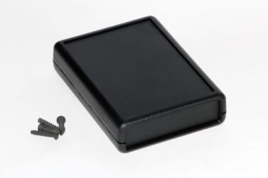 ABS Enclosure, Handheld Instrument, Removable Panel, Battery Door, Transparent Black - 91x66x21mm (3.6x2.6x0.8in)