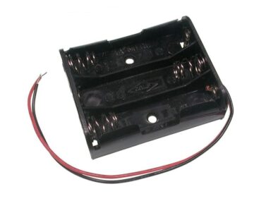 3-AA Battery Holder (w/ 15cm leads)
