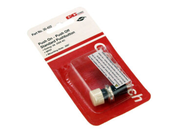Switch, Pushbutton - SPST, White