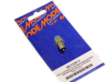 T3-1/4 Bayonet LED Replacement - Yellow 24VDC/AC