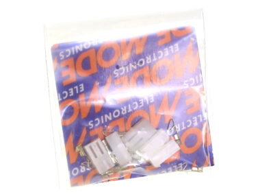 Wire Conn Pin Receptacle, 2-Pos'n 0.156"