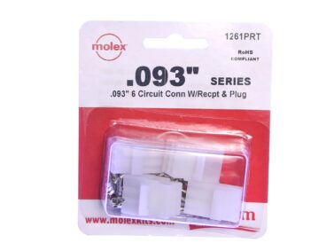 0.093" Pin, 6 Pos'n - 2x3, Molex Connector
