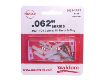 0.062" Pin, 1-Pos'n - Mini, Molex, 5/pk