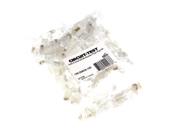 RJ45 Plug, CAT5e - For Solid Core, Gld Plt, 100/pk