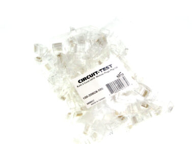 RJ45 Plug, CAT6 - For Solid Core, Gld Plt, 100/pk