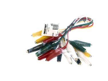 Test Leads - Large Clip Pkg/10 (2 each - 5 colours)