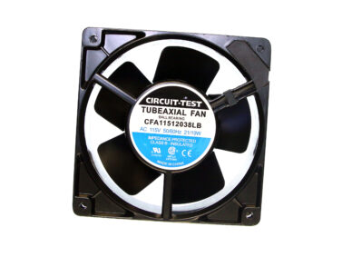 Fan 120x38mm, 115VAC, Slow speed, Metal Impeller, Ball Bearing, Terminals