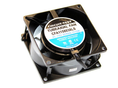 Fan 80x38mm, 115VAC, Metal Impeller, Sleeve Bearing